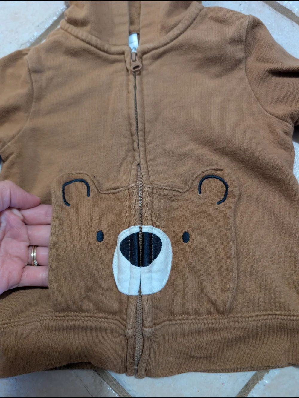 Carter's Brown Bear Hoodie Jacket with Ears